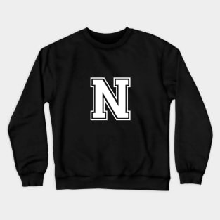 Initial Letter N - Varsity Style Design Crewneck Sweatshirt